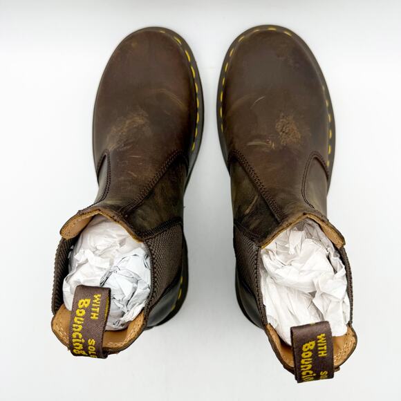 Dr. Martens Unisex 2976 Chelsea Boots EU 42 Womens 10 Mens 9 Brown Leather NIB - Picture 11 of 13